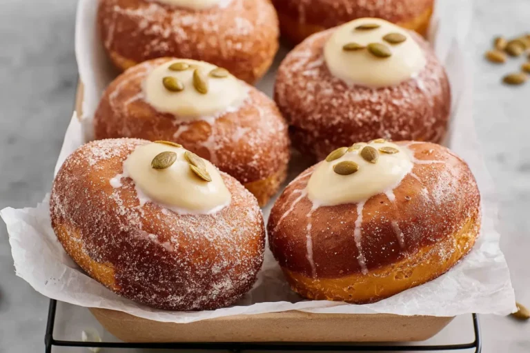 Baked Pumpkin Cheesecake Doughnuts