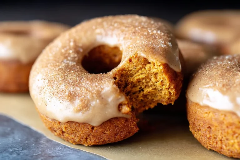 Baked Pumpkin Donuts with Cinnamon Sugar