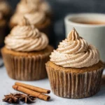 Brown Butter Dirty Chai Cupcakes