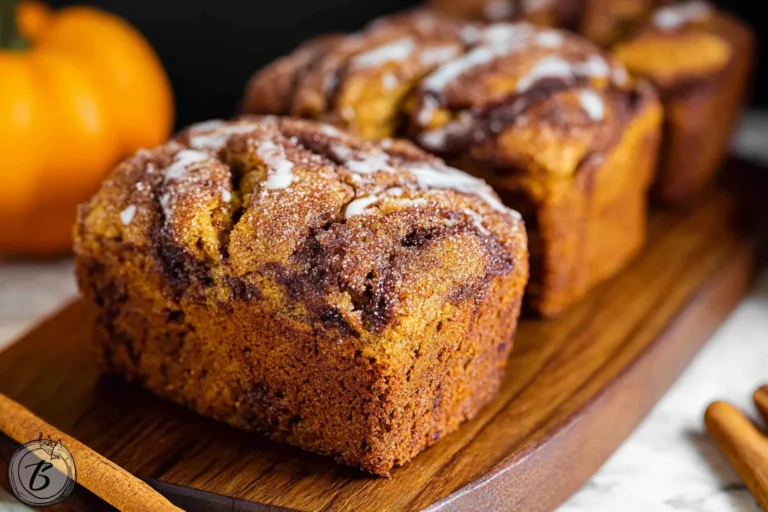Cinnamon Swirl Pumpkin Bread Mini Loaves