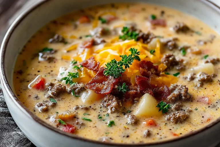 Creamy Cheeseburger Soup Recipe
