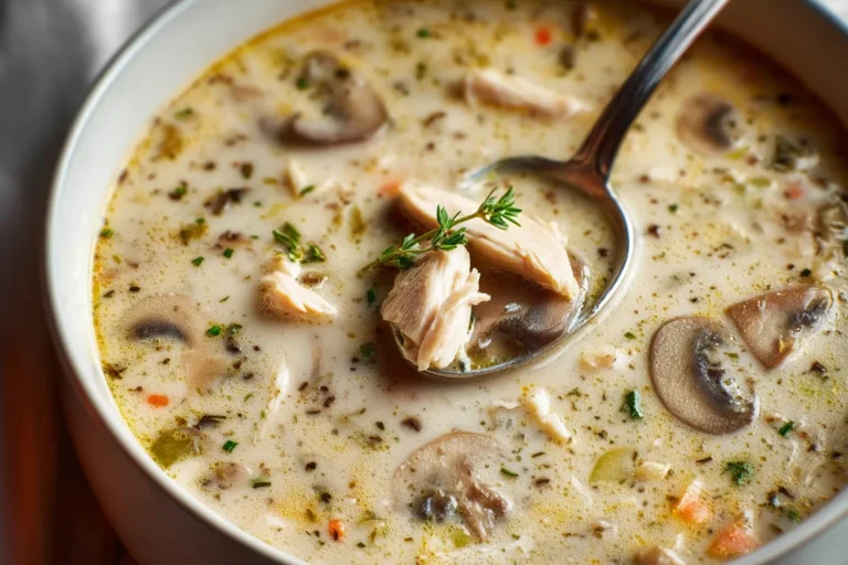 Creamy Chicken and Mushroom Soup