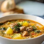 Creamy Spicy Sausage & Potato Soup