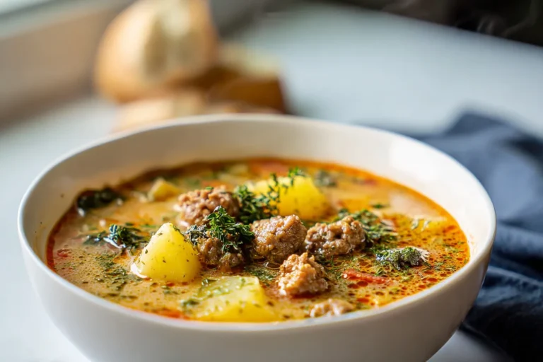 Creamy Spicy Sausage & Potato Soup