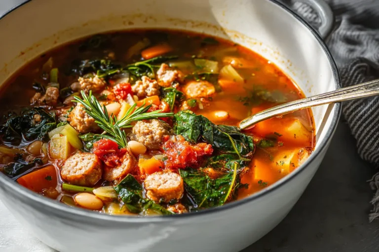 Easy Chicken Sausage and Veggie Soup