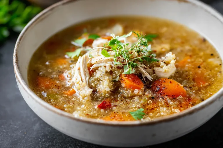 Easy Chicken and Quinoa Soup