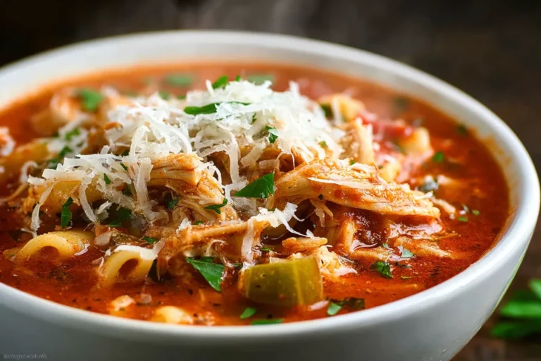Easy Crockpot Chicken Parmesan Soup