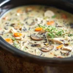 Easy Crockpot Chicken Wild Rice Soup