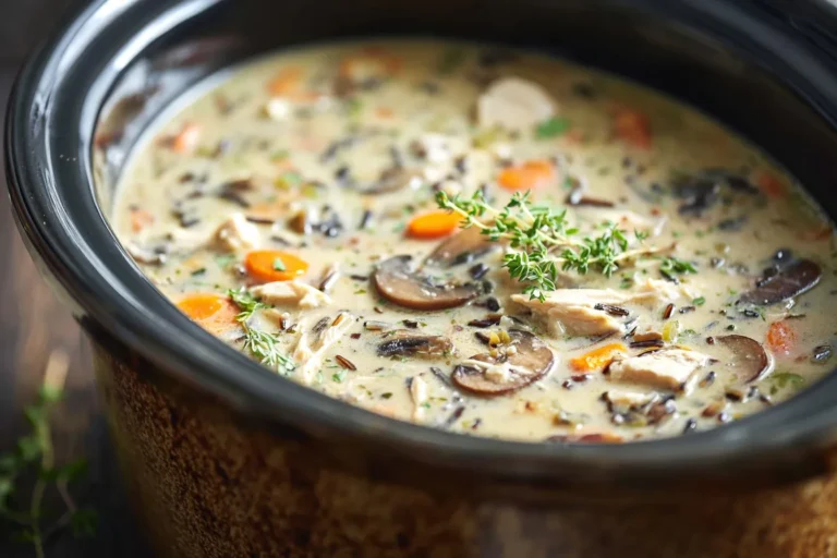 Easy Crockpot Chicken Wild Rice Soup