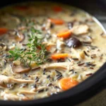 Easy Crockpot Chicken Wild Rice Soup