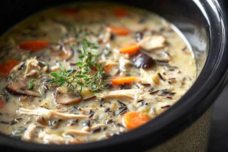 Easy Crockpot Chicken Wild Rice Soup