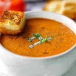 Easy Homemade Roasted Tomato Basil Soup