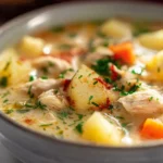 Easy Homestyle Chicken & Potato Soup