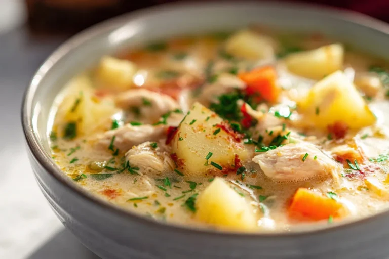 Easy Homestyle Chicken & Potato Soup
