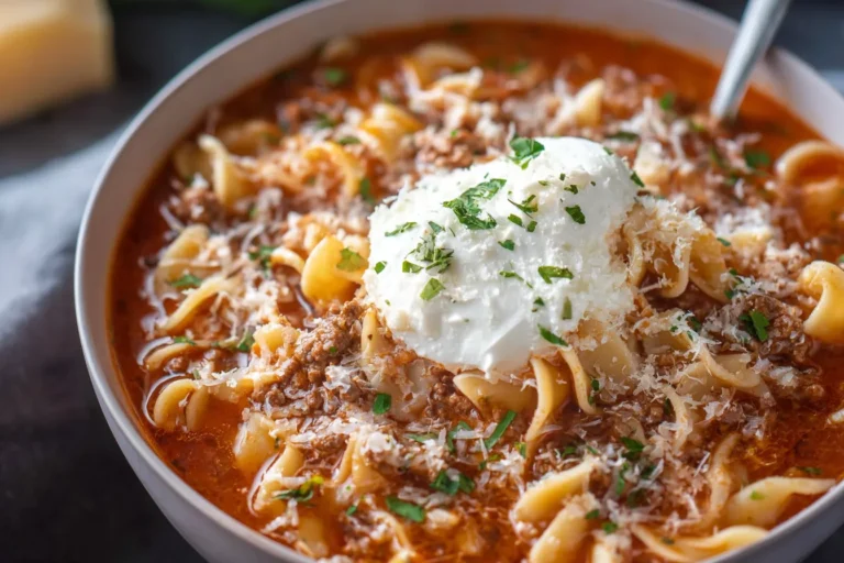 Easy One Pot Lasagna Soup