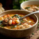 Easy One Pot Tuscan Bean Soup