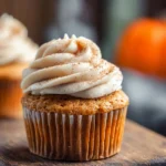 Easy Pumpkin Cupcakes with Cinnamon Cream Cheese Frosting