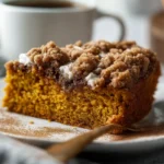 Easy Pumpkin Streusel Coffee Cake