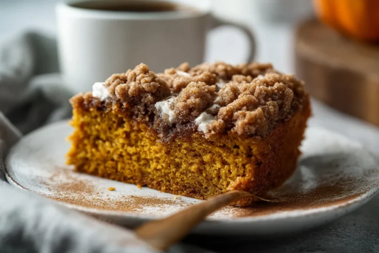 Easy Pumpkin Streusel Coffee Cake