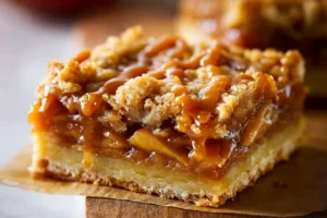 Easy Salted Caramel Apple Pie Bars