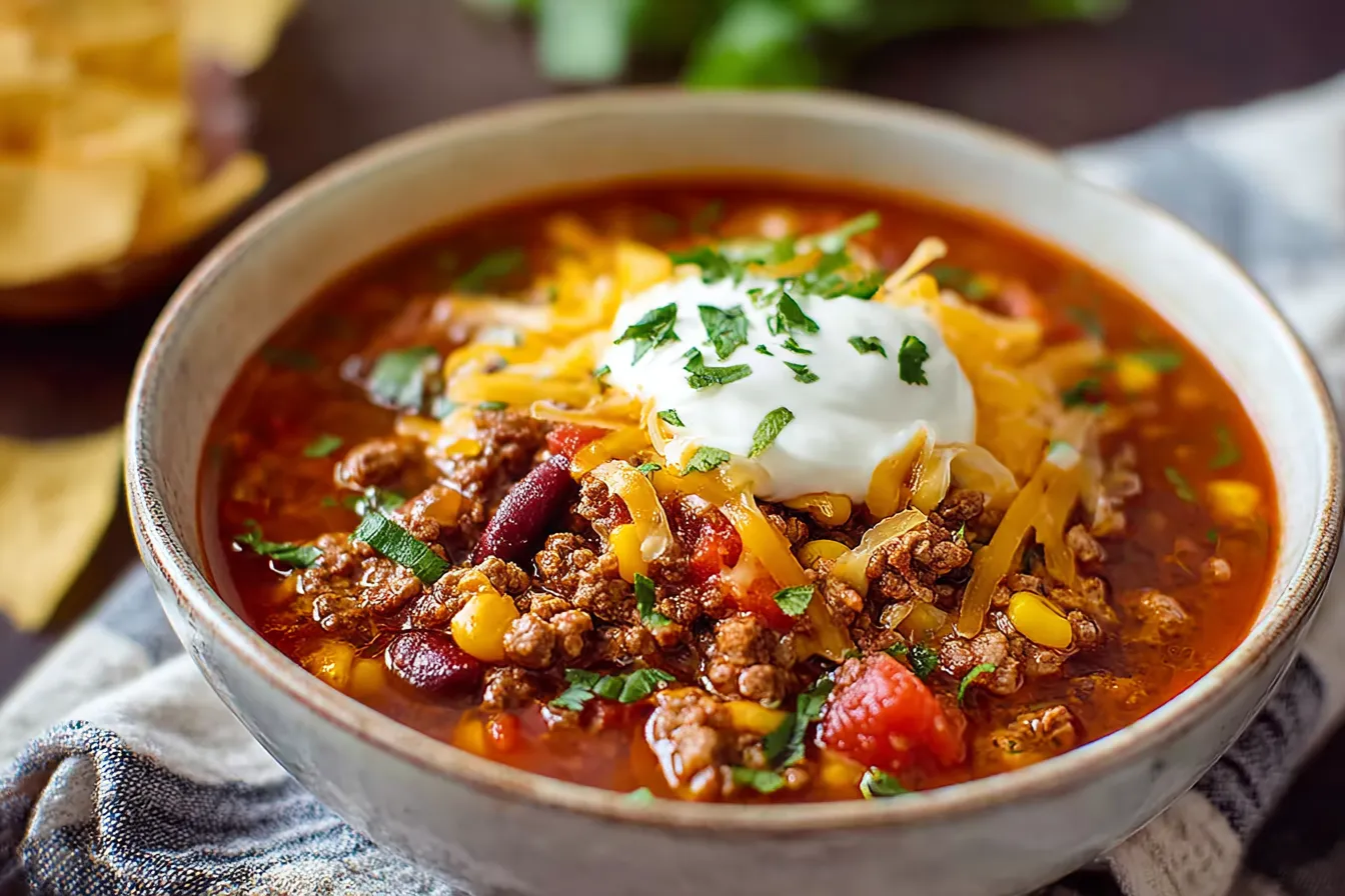 Easy Taco Soup Recipe