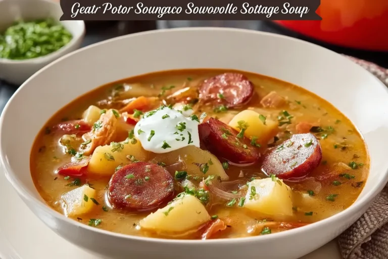 Hearty German Potato & Sausage Soup