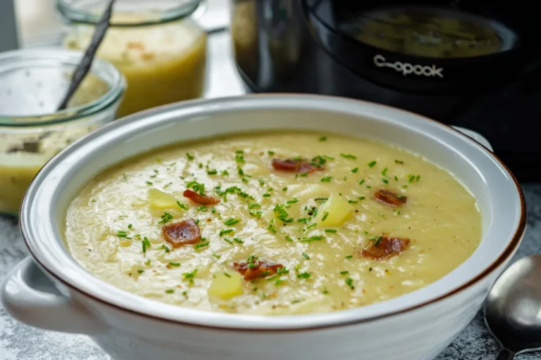 Hearty Potato Leek Soup (Slow Cooker Recipe)