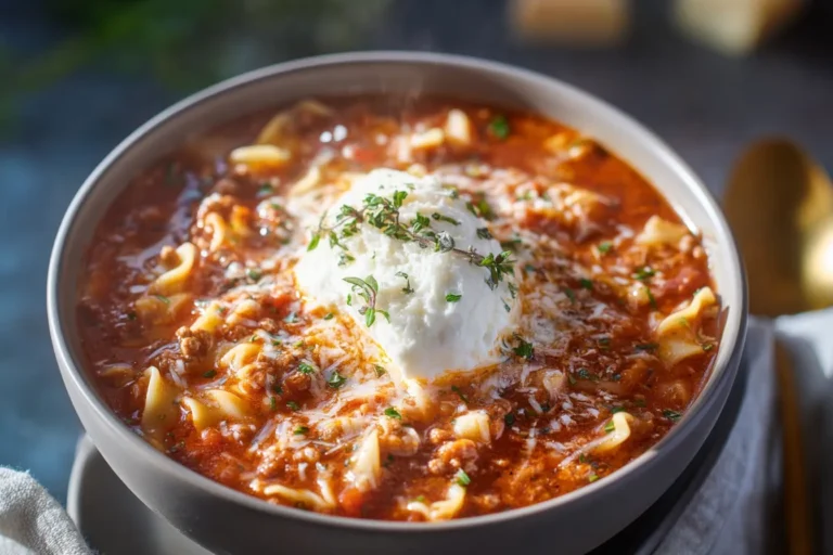 High Protein Lasagna Soup