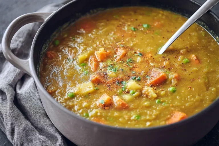 High Protein Split Pea Soup