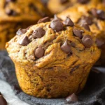 One Bowl Pumpkin Chocolate Chip Muffins