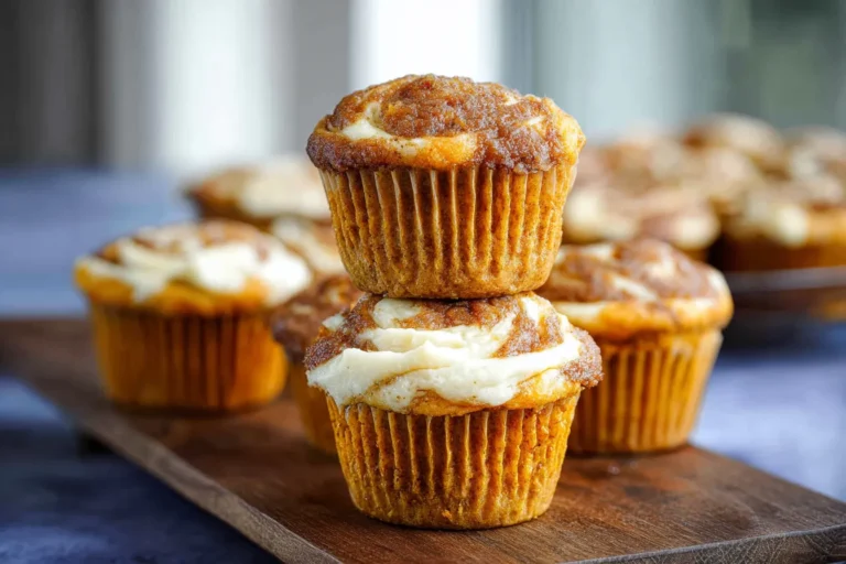 Pumpkin Cream Cheese Swirl Muffins