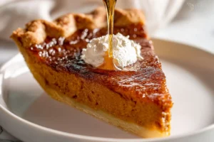 Pumpkin Pie Brûlée with Bourbon Whipped Cream