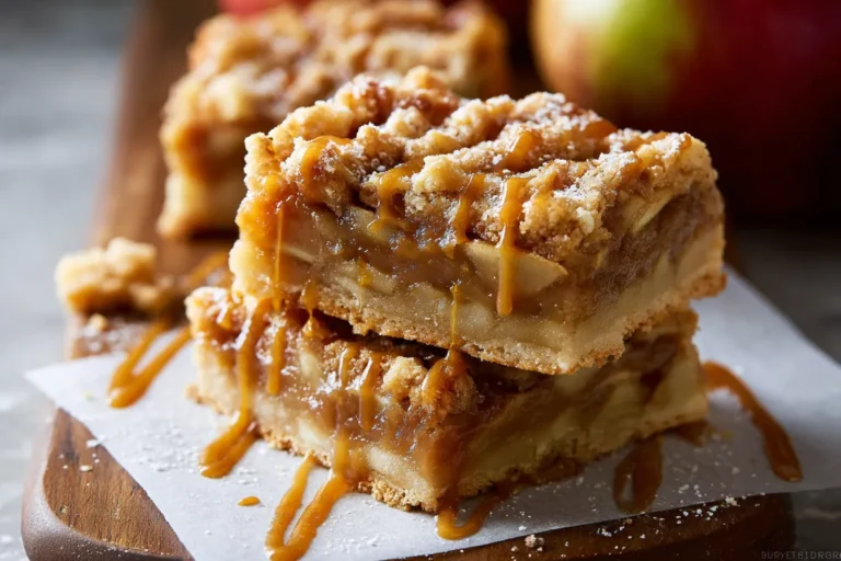 Salted Caramel Apple Pie Bars