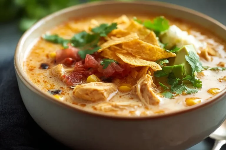 The Best Creamy Chicken Tortilla Soup