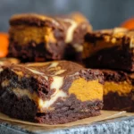 Cream Cheese Swirl Pumpkin Brownies