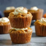 Easy Pumpkin Muffins with Cream Cheese Filling
