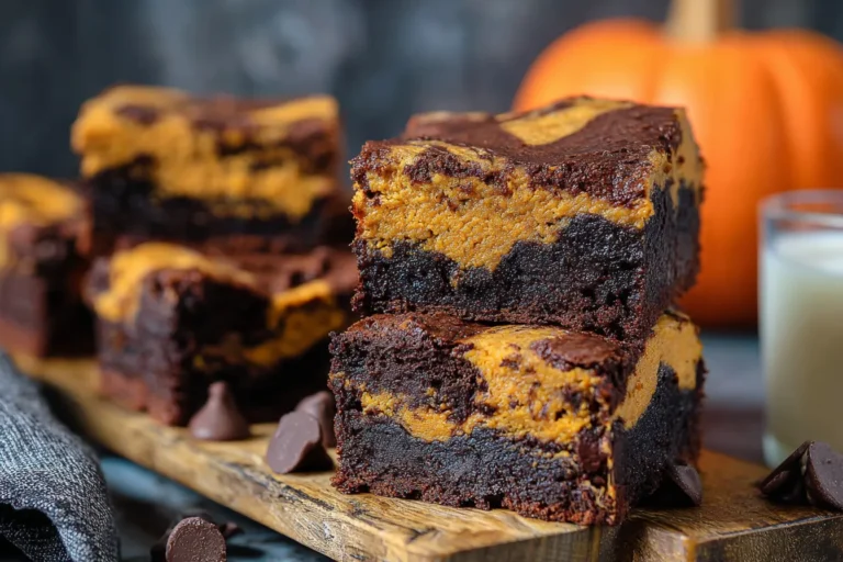 Easy Pumpkin and Chocolate Brownies