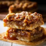 Gooey Apple Pie Bars with Homemade Caramel