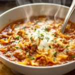 One Pot Lasagna Soup