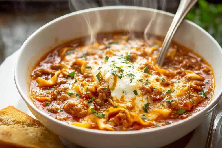One Pot Lasagna Soup