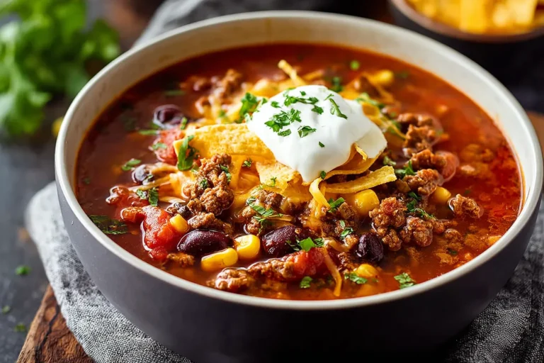 One Pot Taco Soup Recipe