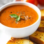 Oven Roasted Tomato Basil Soup