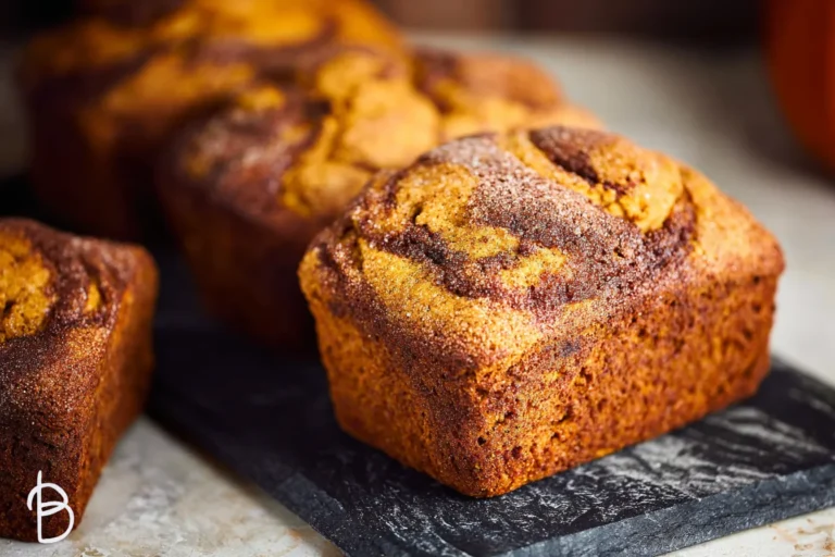 Pumpkin Cinnamon Swirl Mini Loaves
