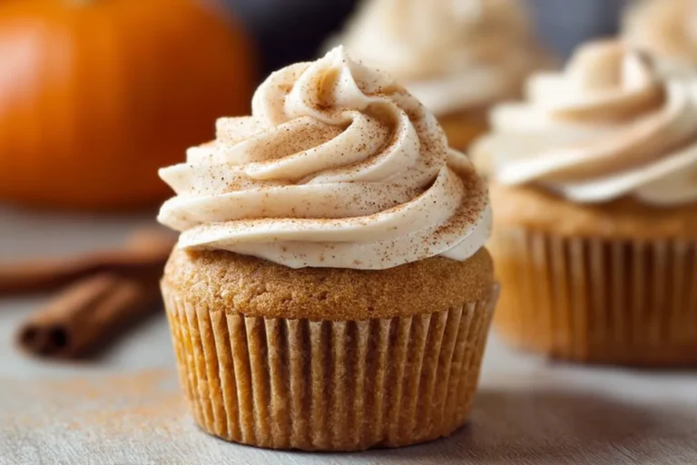 Pumpkin Spice Cupcakes with Cinnamon Frosting