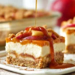 Simple Caramel Apple Cheesecake Bars