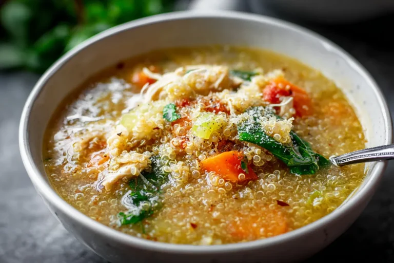 The BEST Chicken Quinoa Soup