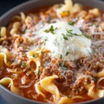 The BEST High Protein Lasagna Soup