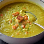 The BEST High Protein Split Pea Soup
