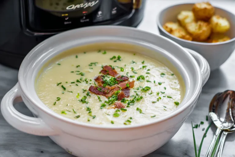 The Best Slow Cooker Potato Leek Soup