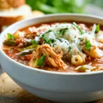 Viral Slow Cooker Chicken Parmesan Soup